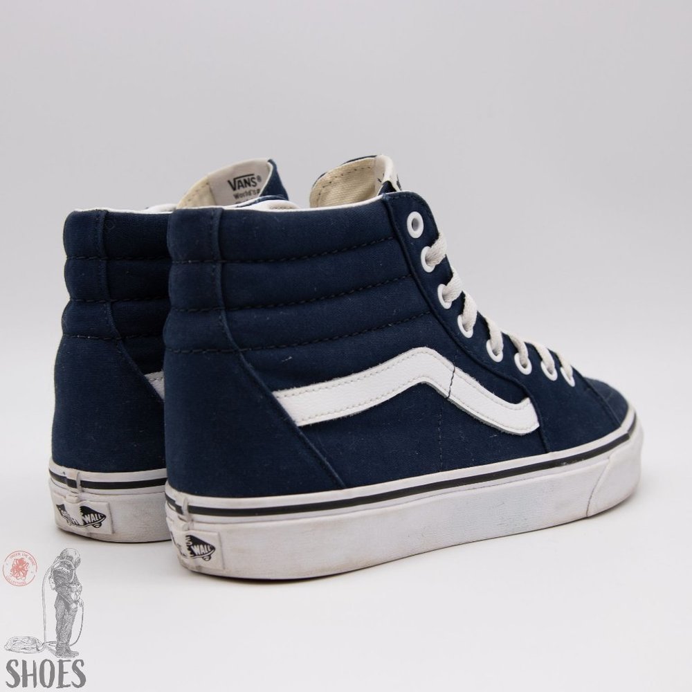 Vans Blue Canvas High-Top - Women's 9.5 - Picture 6 of 13